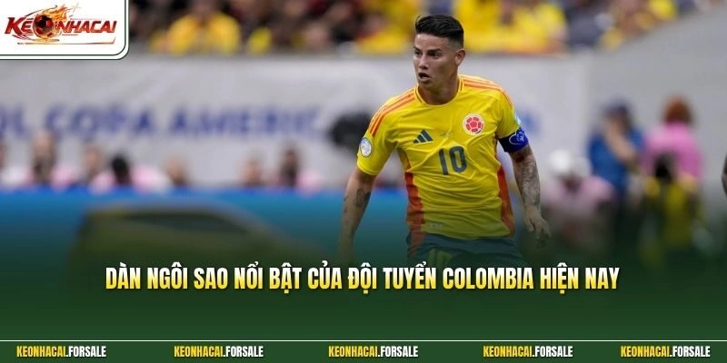 Dàn ngôi sao nổi bật của đội tuyển Colombia hiện nay 
