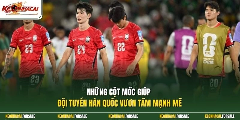 Những cột mốc giúp đội tuyển Hàn Quốc vươn tầm mạnh mẽ  